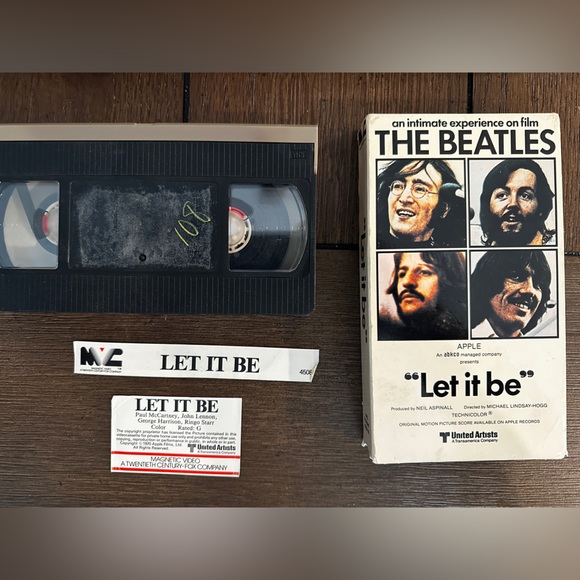 The Beatles "Let It Be" - VHS Format Official 1981 Magnetic Video - Picture 2 of 5